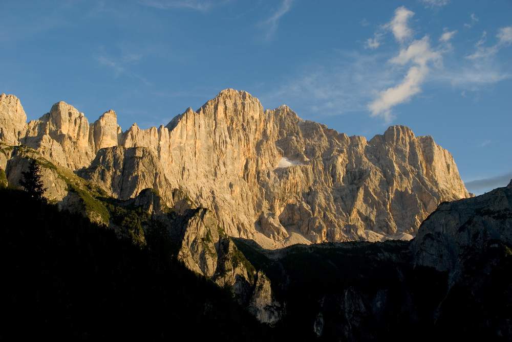 parete nord ovest della Civetta dai Piani di Pezzei